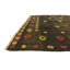 Tapis noué la one-of-kind à la main brun/vert/rouge 3 pi 10 po x 4 pi zone de laine 4 po Earley