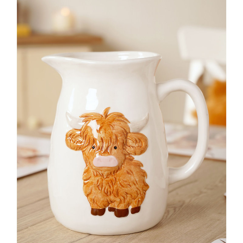  Highland Cow Pitcher