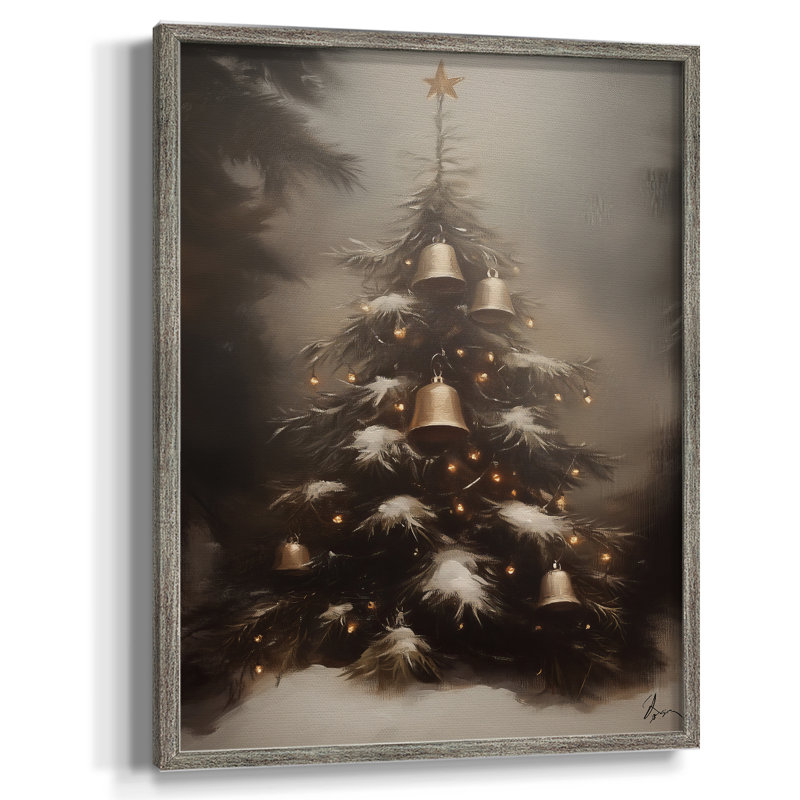 Art des Fêtes de Noël - série 2-CCGCLXV, reproduction encadrée - bois massif, H 11 po x l 9 po