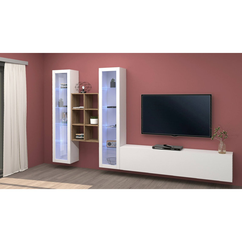 Cathalia Rectangle Accent Cabinet, Glossy White