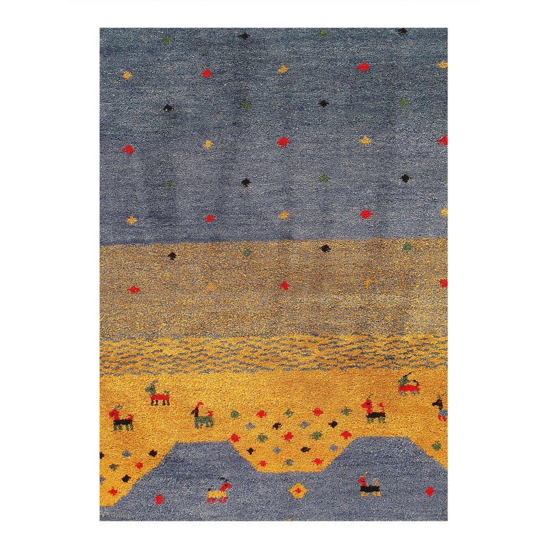 Canvello Gabbeh Brown And Grey Rug - 6'9 X 8'9"