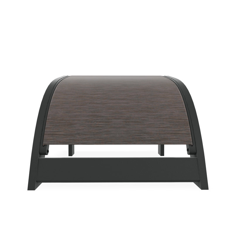 Marine Grade Polymer Sling Adirondack Ottoman, Graphite, James
