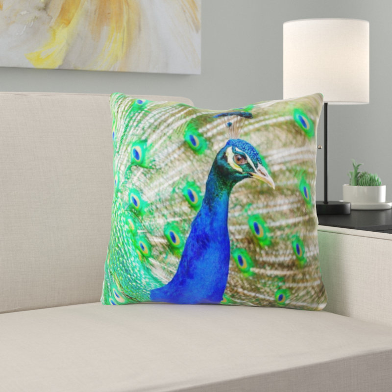 Coussin peacock