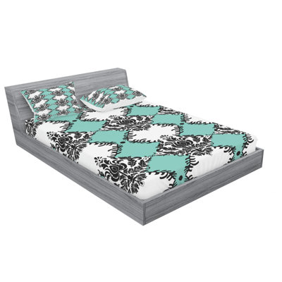 Microfiber Damask Sheet Set