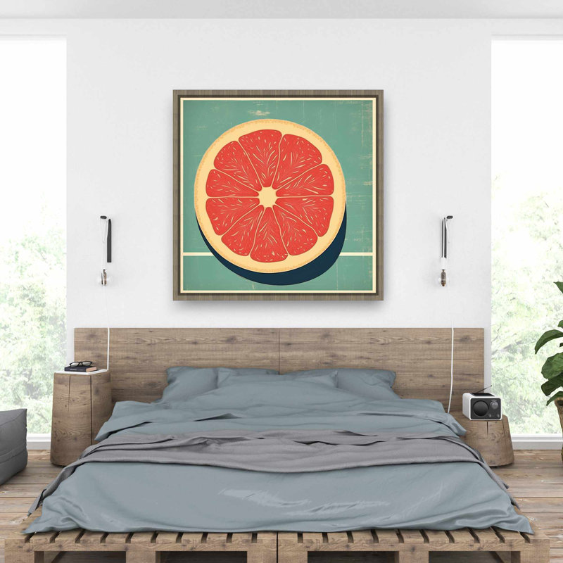 Art sur toile de pamplemousse - vert alimentaire Home Decor | Art mural