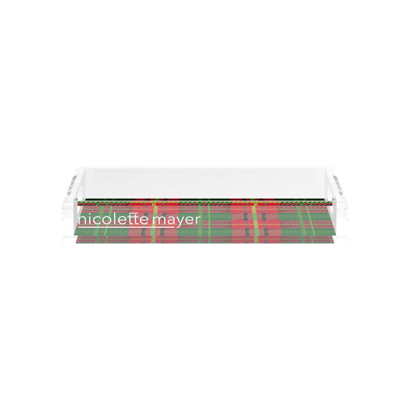 Acrylic Decorative Tray, 12.5"W x 7.75"D x 2"H
