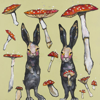 «Amanita Muscaria Mushroom», reproduction d'art sur toile tendue
