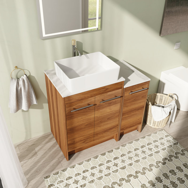 Meuble-lavabo simple 35,47 po avec comptoir