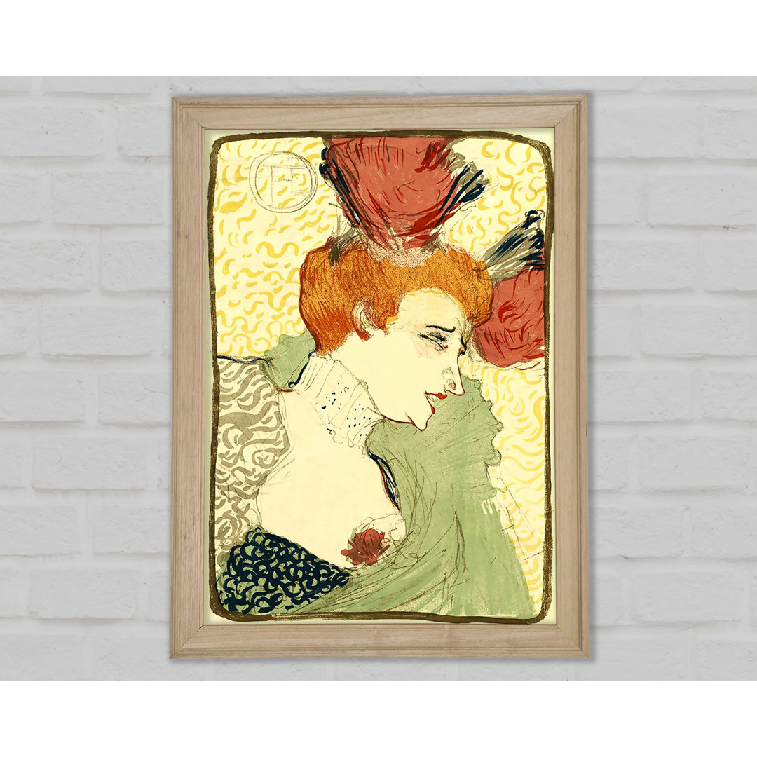 Toulouse Lautrec Büste von Marcelle Lender - Druck