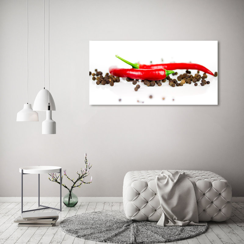 Chilli and Pepper 1 Piece Wall Art on Canvas