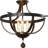 3-Light Semi Flush Mount