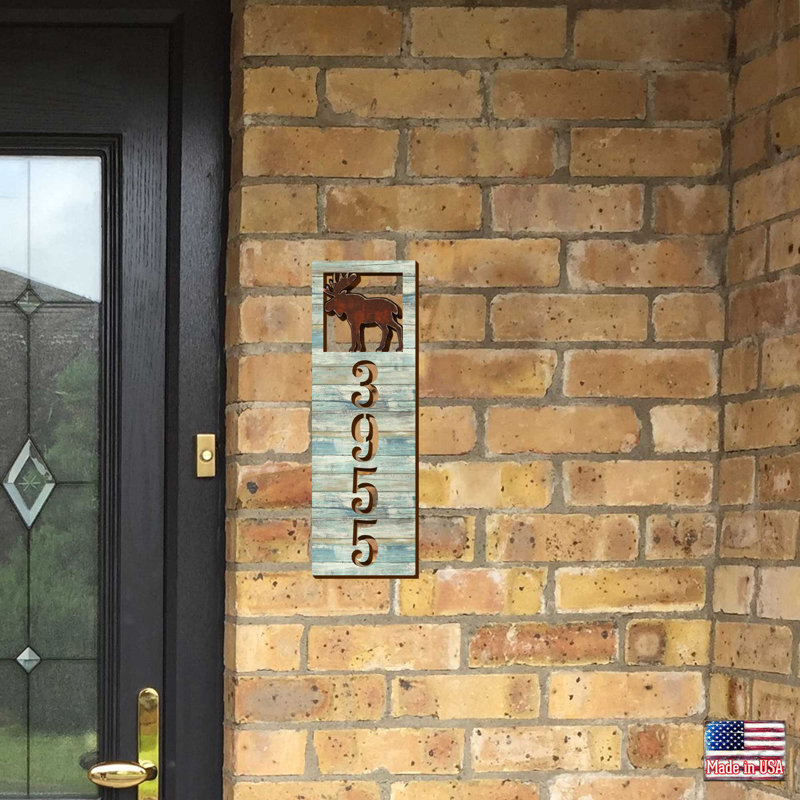 Plaque d'adresse sur 1 ligne Moose, Oui