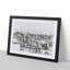 Rooftops in Barcelona Spain in Abstract - Picture Frame Graphic Art Print-55762708-55762709