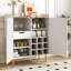 Armoire à café 37,7 po avec porte-bouteilles et tiroir de rangement-167501134