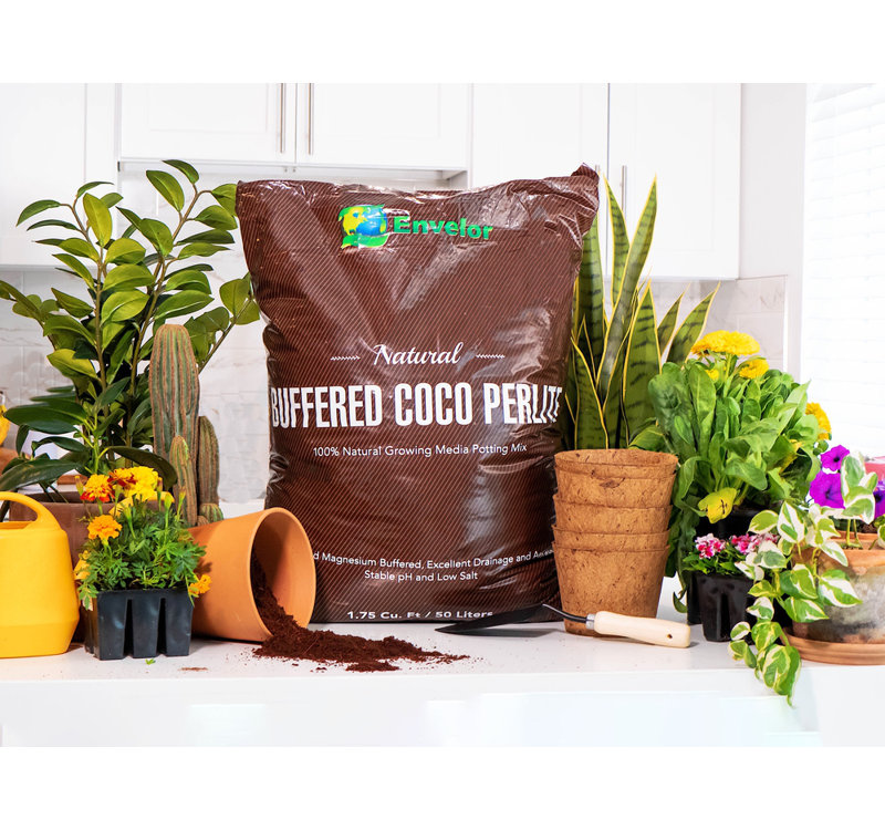 Envelor Potting Soil, Buffered Coco Perlite