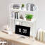 Bibliothèque de bureau à 2 niveaux, tablette de table de rangement, bibliothèque de bureau d'ordinateur pour la maison, fournitures de bureau, bibliothèque