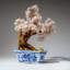 Genuine Quartz Gemstone Bonsai Tree In Square Ceramic Pot (11€ Tall)