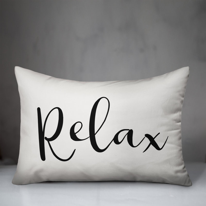 Outdoor Throw Pillow, Off White/Black