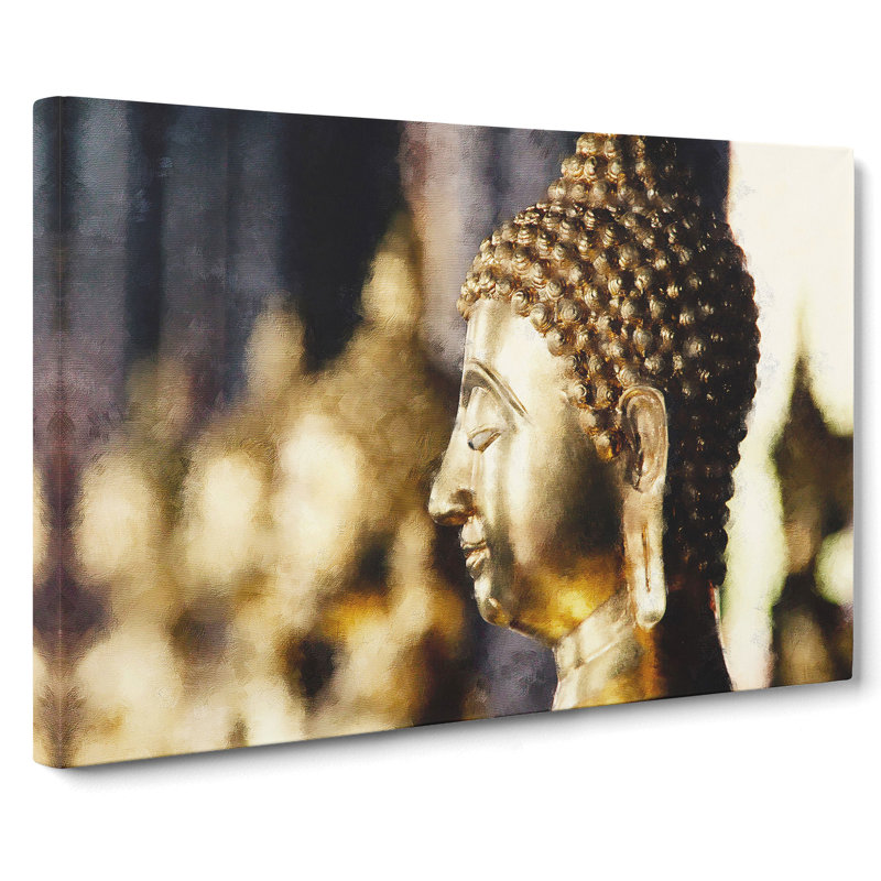 Buddha Statue Vol.5 - Wrapped Canvas Print, 35cm H x 50cm W x 3cm D