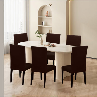 Ensemble de 6 housses de chaise de salle à manger