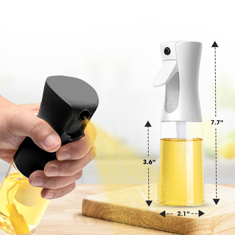Ensemble de 2 vaporisateurs alimentaires de qualité alimentaire 200 ml, Noir / blanc