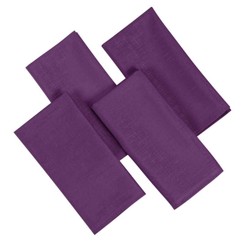 Linen Look Katniss Napkins, Purple