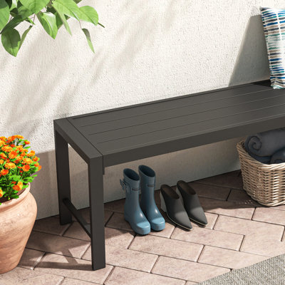 Banc d'extérieur en métal Allanah