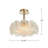 Naftula - 6-Light Semi-Flush Mount - Brass