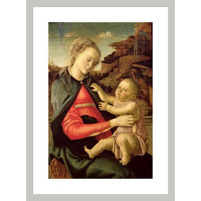 La Vierge et l'enfant (Madonna of the Guidi da Faenza) par Sandro Botticelli, impression giclée encadrée