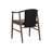 ARAN DINING ARMCHAIR - ONYX LEATHER - Black