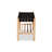 Upholstered Bench with Shelves