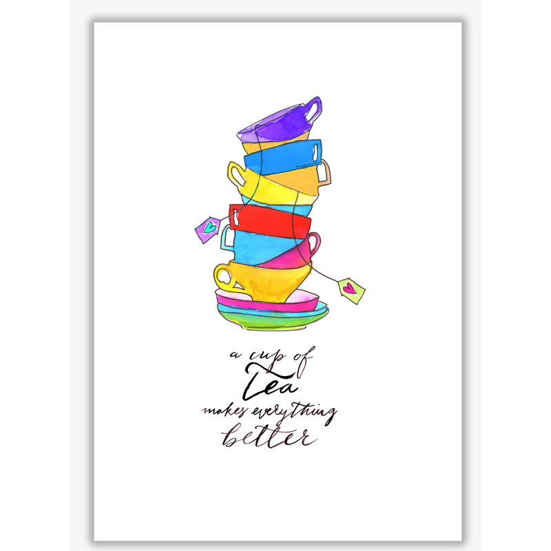 Cup Of Tea - Print, No Frame, 42 cm H x 29.7 cm W x 1 cm D