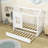 Balqees Twin Size House Daybed with Trundle-1889053033