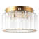 Jemmison Crystal LED Flush Mount with 3CCT Function