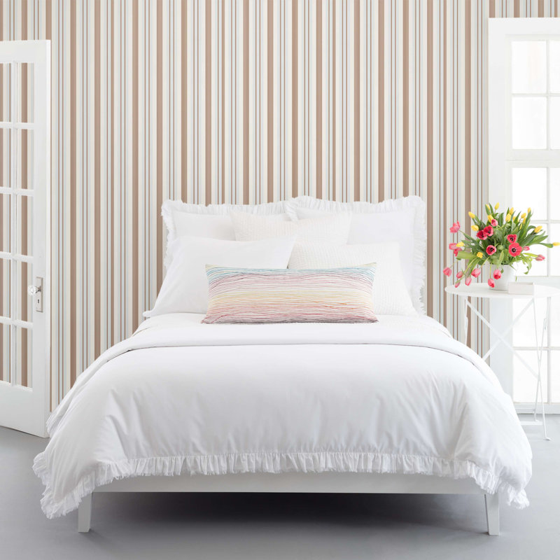 Georgina Stripe Wallpaper, Sky