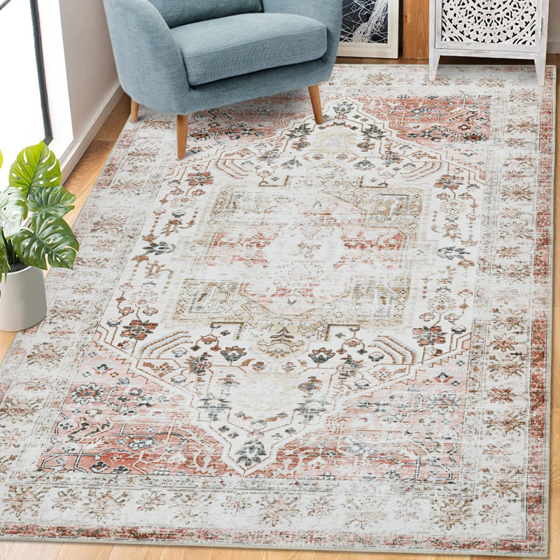 Abstract Machine Printed Area Rug, Rectangle 80 x 150 cm