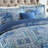 HoneiLife Blue Classic Bohemian Pattern  Cotton Bedspread 3-Piece King Size Quilt Sets-125998448
