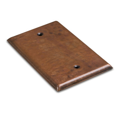 Hand Hammered 1 - Gang Blank Standard Wall Plate