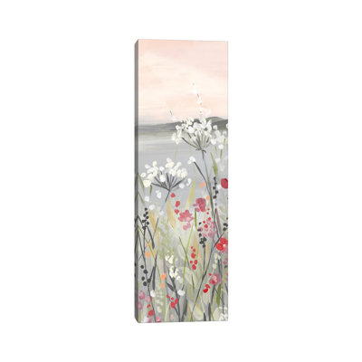 Blushing Wildflowers I 1 Piece Wall Art on Canvas