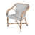 Fauteuil d'extérieur Cliff, noir et blanc