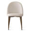 Ensemble de salle à manger 60 "rond en noyer avec 6 chaises rembourrées-130021489