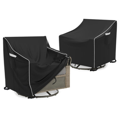 Outdoor Swivel Lounge Chair Cover 2 Pack Waterproof Outdoor Patio Chair Covers