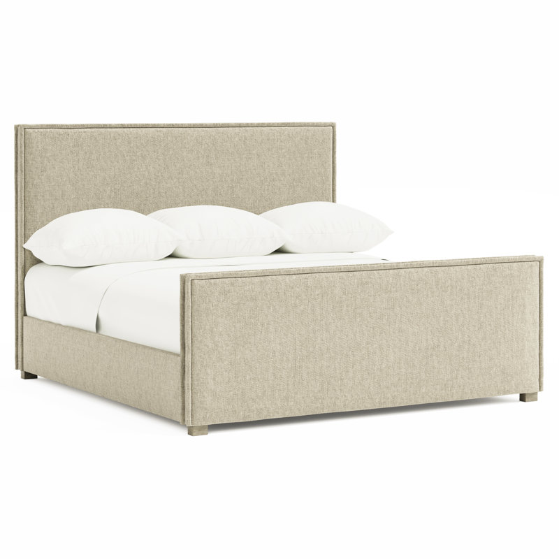 Sawyer Upholstered Panel Bed, Fawn, King