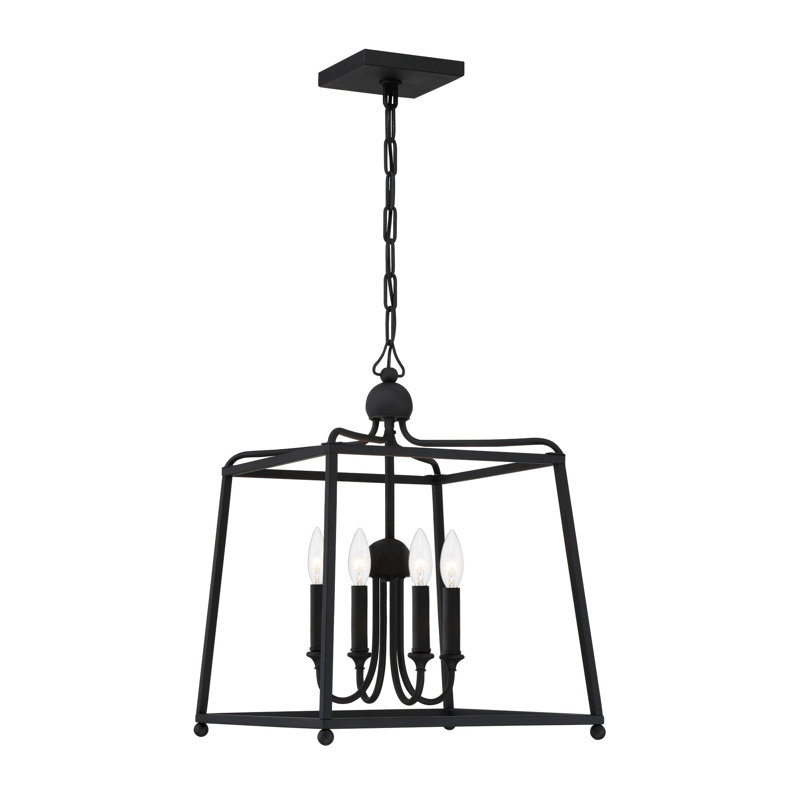Kyrii 4 - Light Dimmable Lantern Square / Rectangle Chandelier