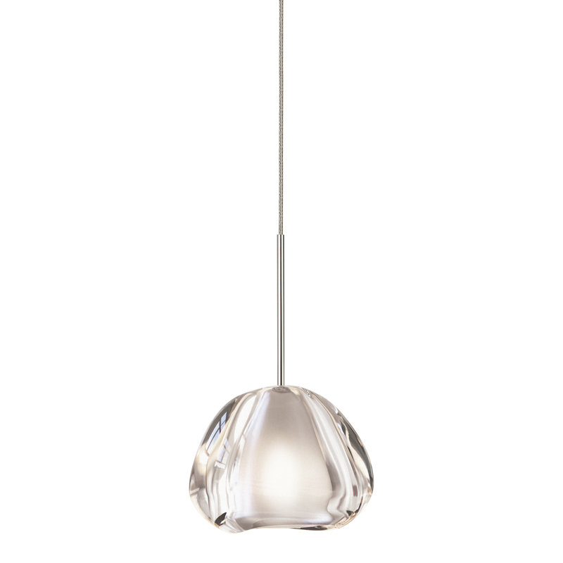 Blob II 1 - Light Pendant, Satin Nickel, Clear