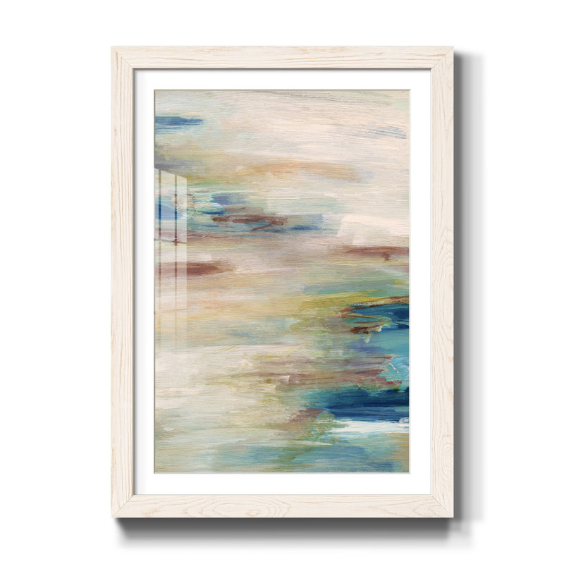Tranquil Ocean I - reproduction d'art, H 44 po x l 31 po x P 1 po, Papier encadré blanc, Blanc