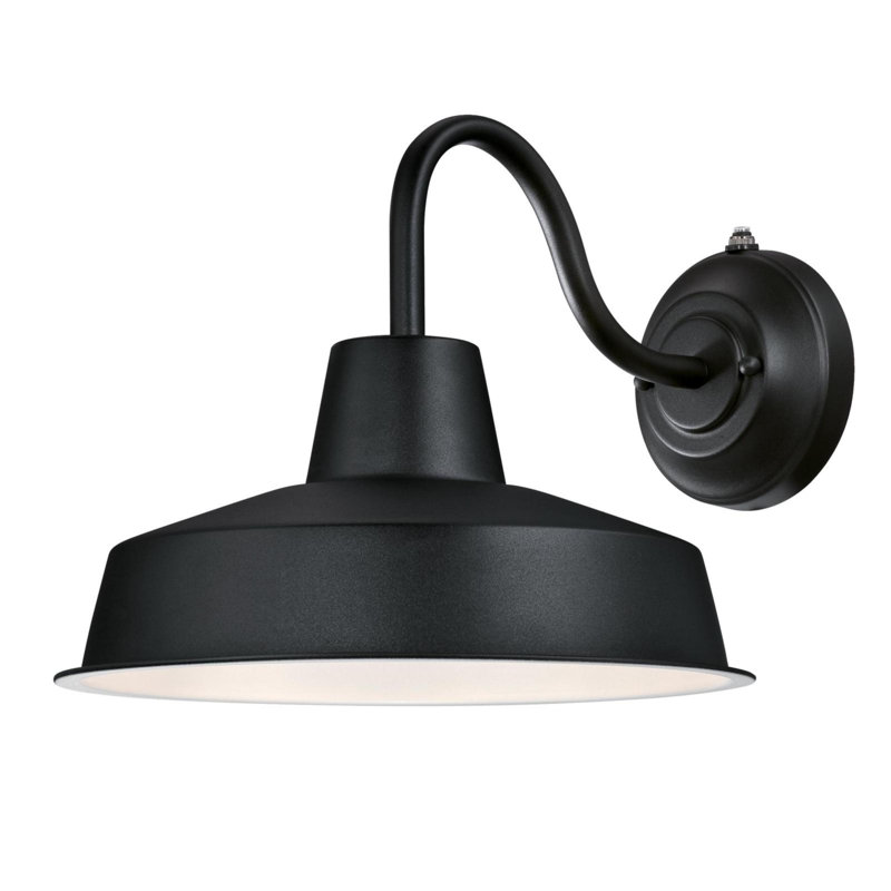 Giglio LED Wall Light, Black, 11" H x 12.25" W x 15.25" D, 15 watts