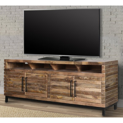 Hurshell Solid Wood TV Stand for TVs up to 88" by Union Rustic