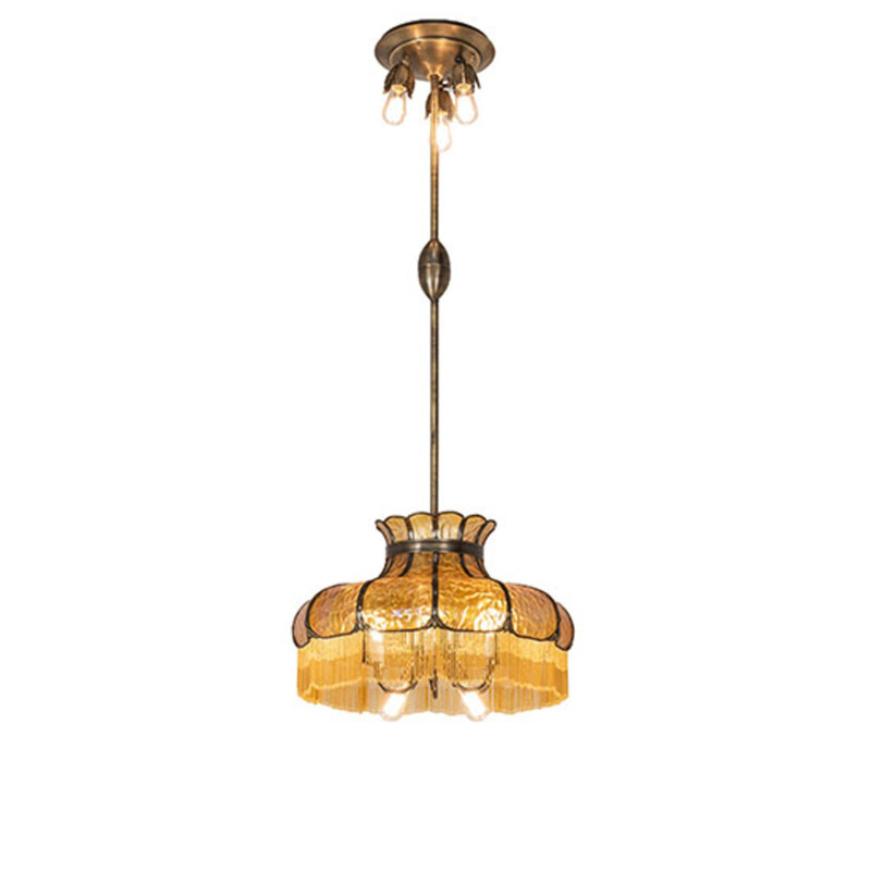Frederick 11 - Light Pendant, Iridized Amber