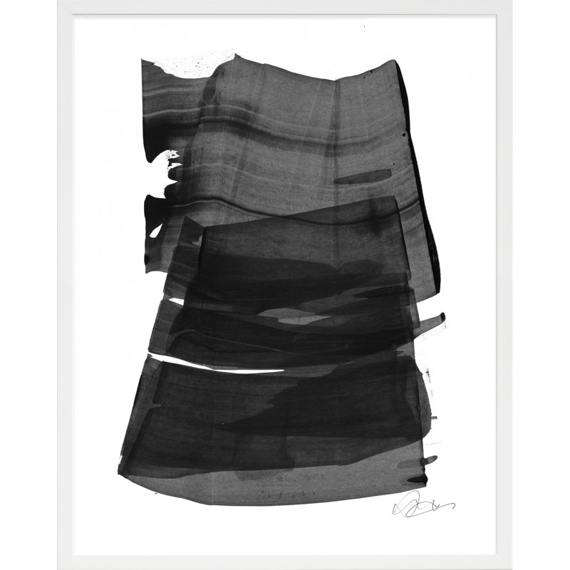 Brushstroke 2 Painting by Jacques Pilon, White, 20" H x 16" W x 1.25" D